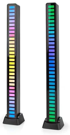 Nedis GALDP110BK - Lampada da tavolo LED RGB ricaricabile LED/250 mAh