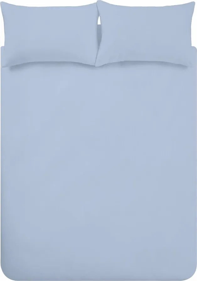Set copripiumino e federa azzurro in flanella per letto singolo 135x200 cm Brushed – Catherine Lansfield