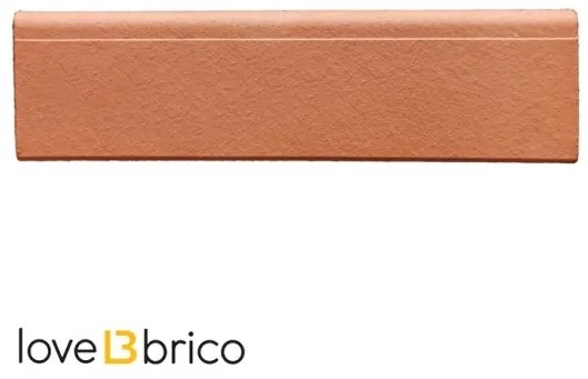 Battiscopa in cotto trattato 8x30 cm Cotto Furnò Rosato Natura Kwikdry