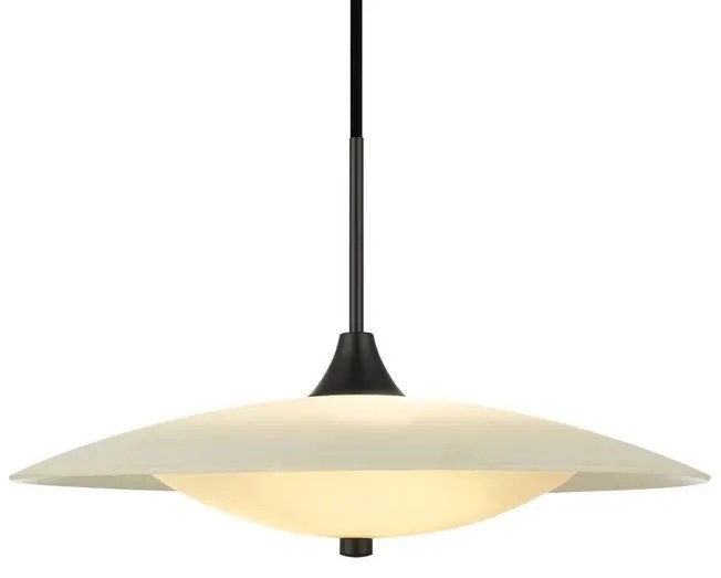 Baroni Lampada a Sospensione Ø46 Nero/Opale - Halo Design