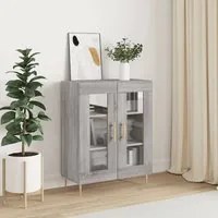 Credenza Grigio Sonoma 69,5x34x90 cm in Legno Multistrato 827778