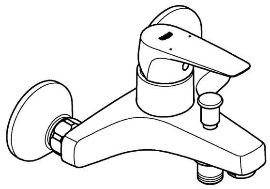 GROHE 23772000 - START FLOW 150 mm Miscelatore per vasca, cromo lucido