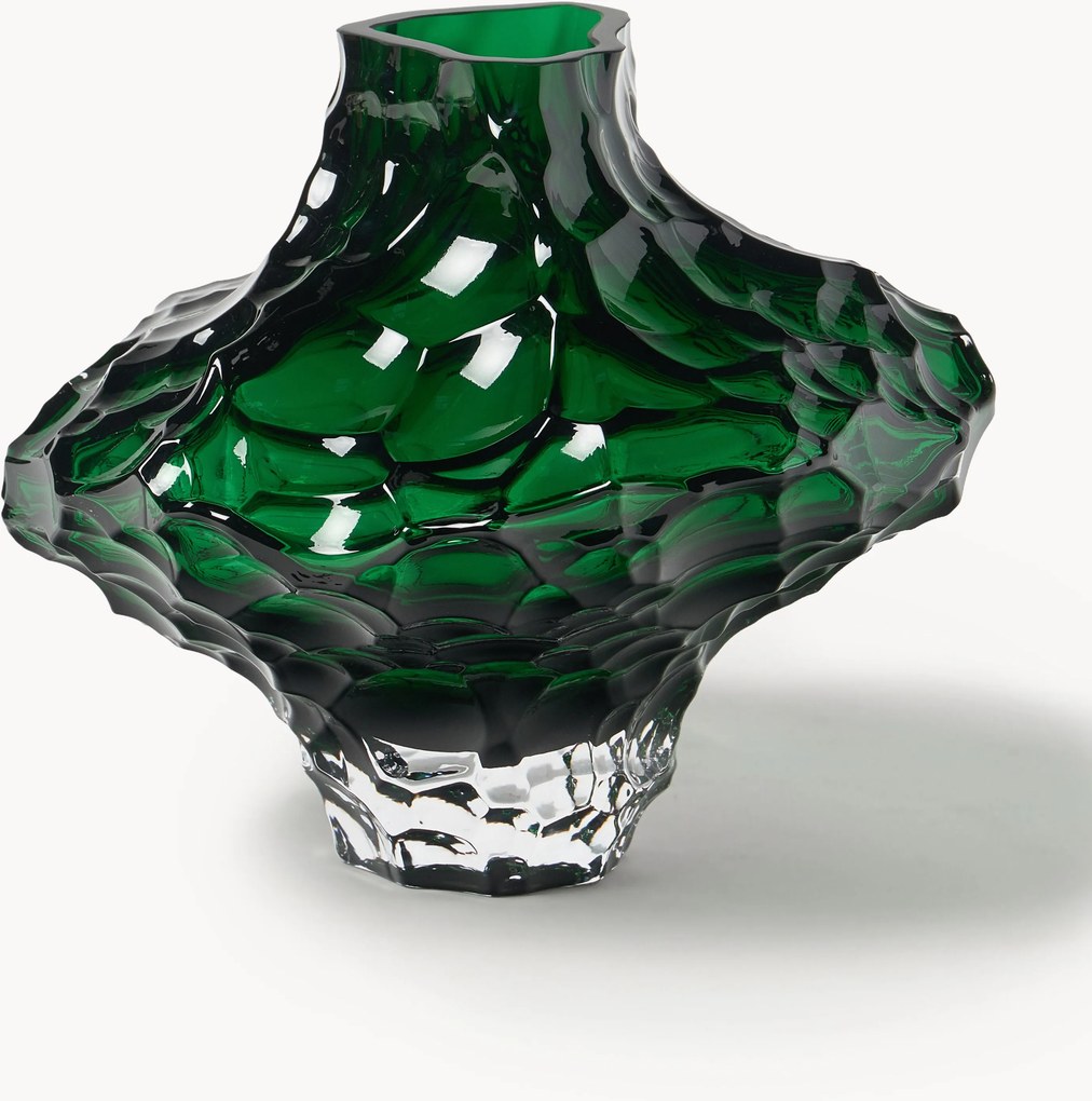 Vaso in vetro soffiato Canyon, alt. 23 cm