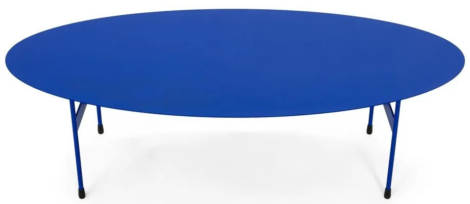 Tavolino da salotto blu in metallo 39x120 cm Mira – Spinder Design