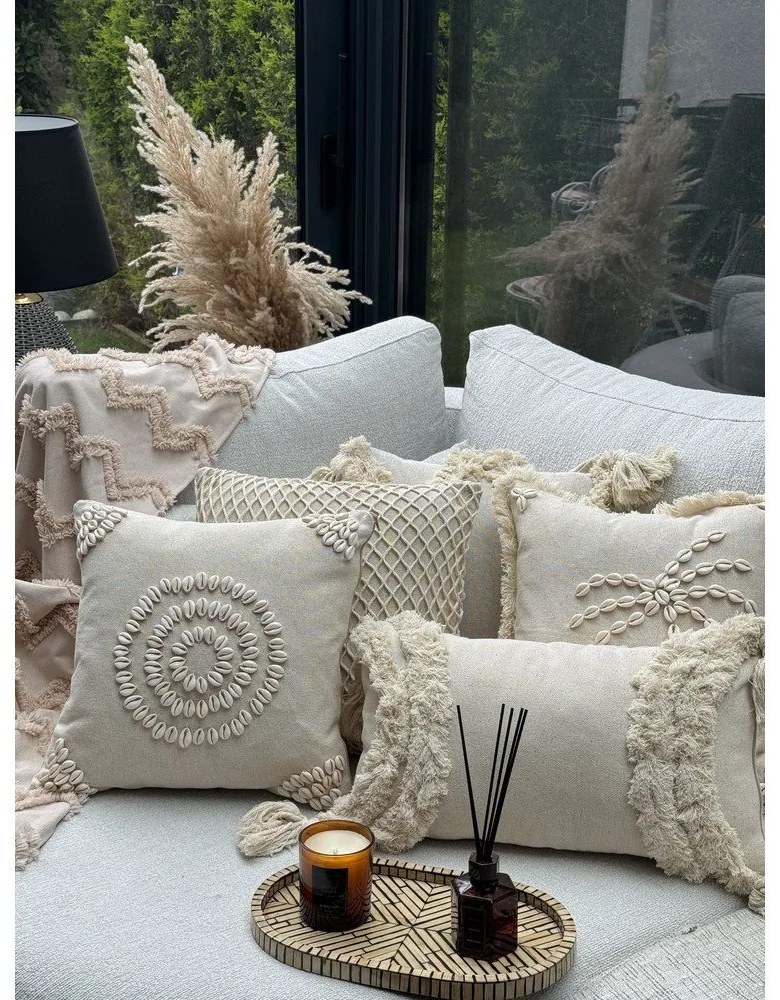 Federa decorativa in cotone 43x43 cm Seashells – Mioli Decor