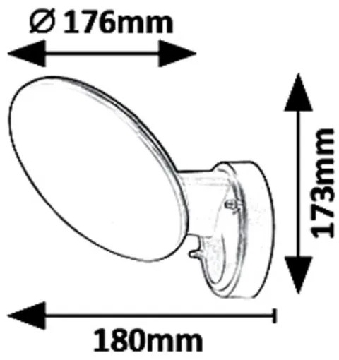 Rabalux 8134 - Applique a LED da esterno VARNA LED/12W/230V IP54