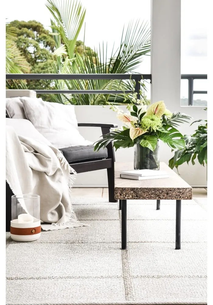 Passatoia da interno/esterno color crema 70x225 cm Ada Fossil – Pappelina