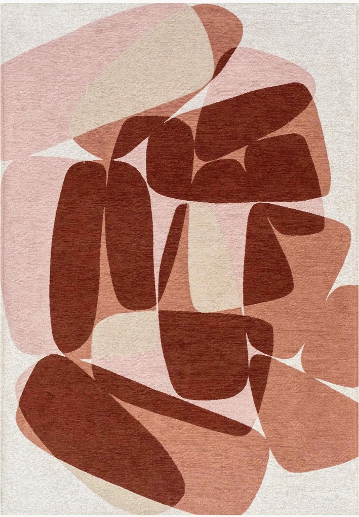 Tappeto jacquard lavabile da interno-esterno Stones