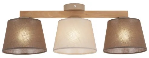 Brilagi - Lampadario a plafone LATTE SABIA 3xE27/15W/230V pino/mix
