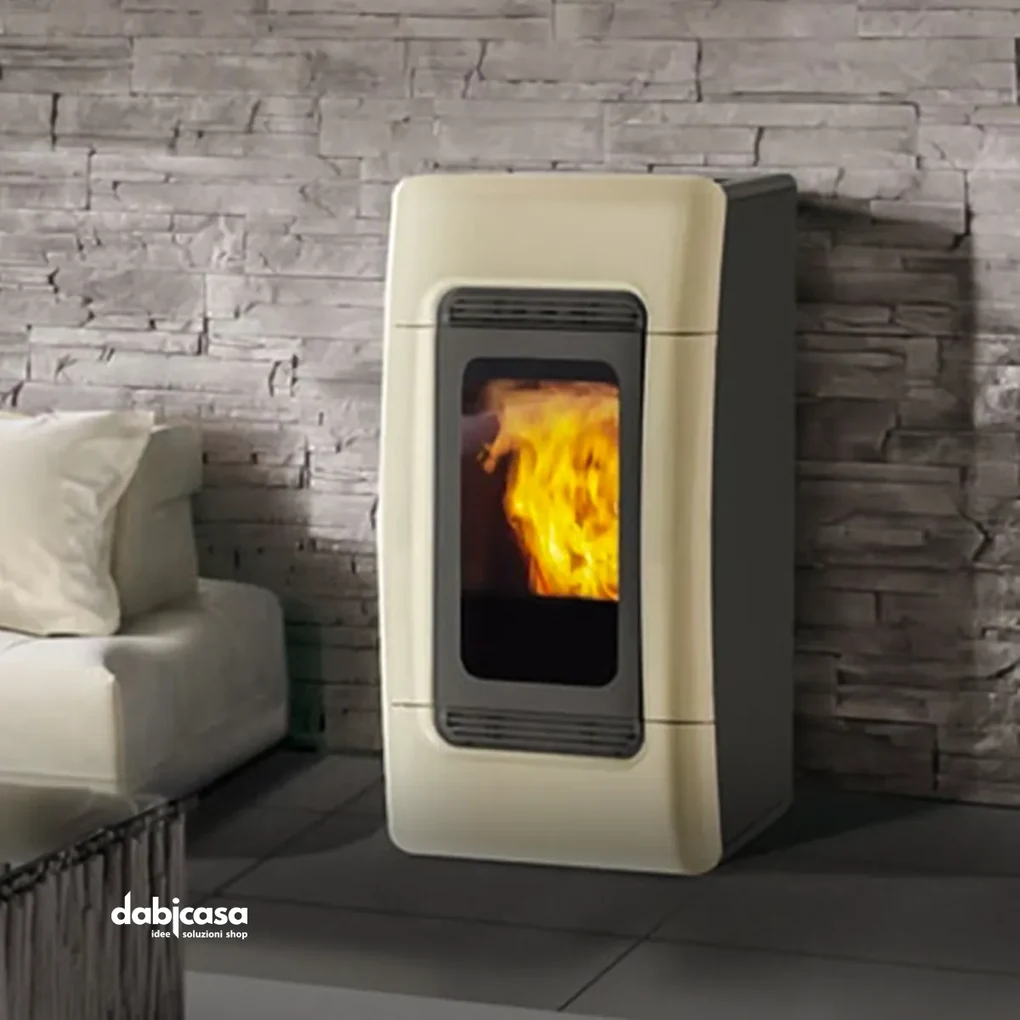 Edilkamin Meg termostufa a pallet 23kw panna