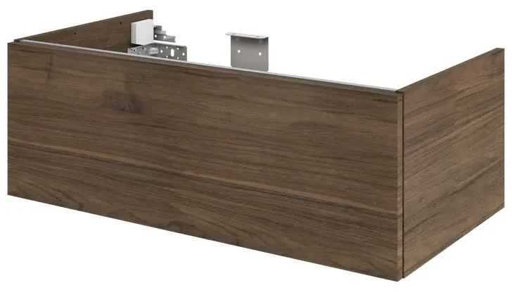 Mobile da bagno sotto lavabo SENSEA Neo lucido L 90 x H 32 x P 48 cm 1 cassetto, lavabo non incluso