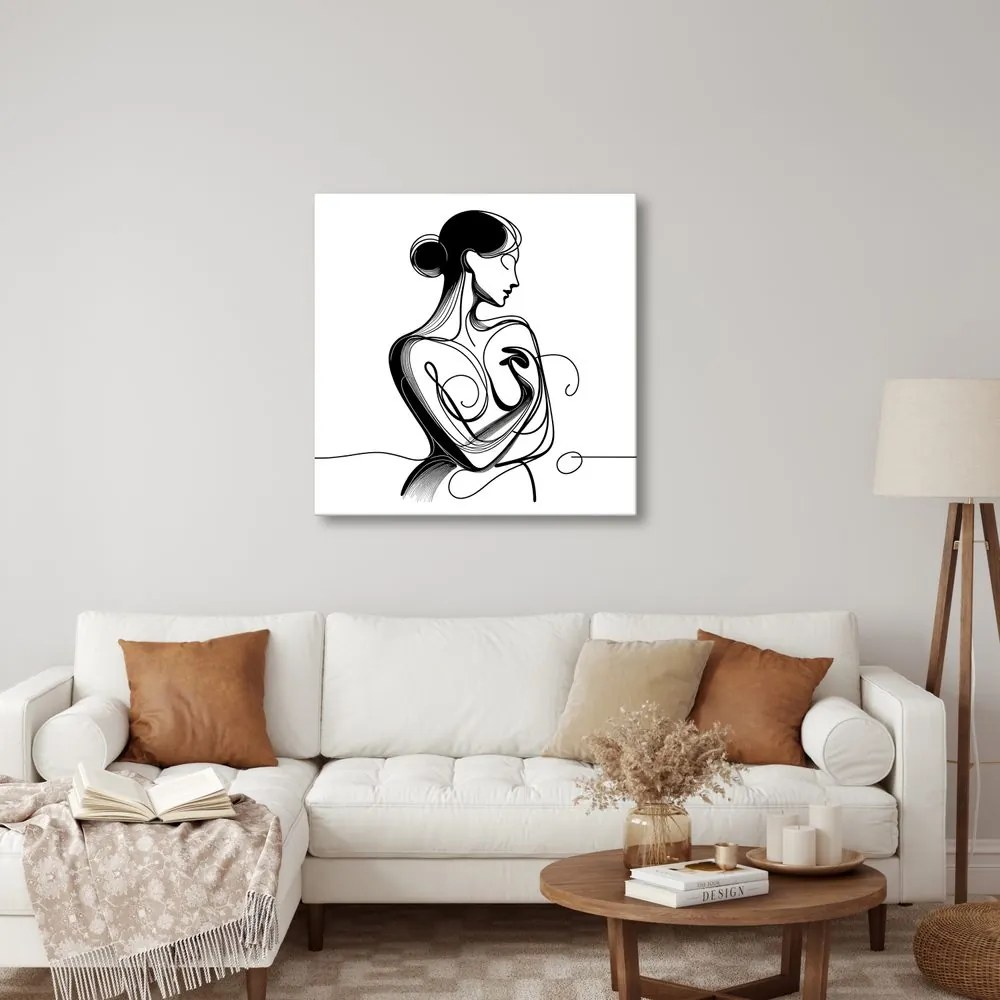 Quadro su tela – Linee di eleganza femminile