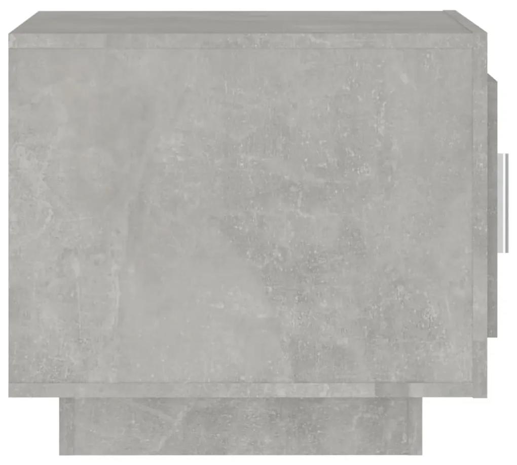 Tavolino da salotto grigio cemento 51x50x45cm legno multistrato