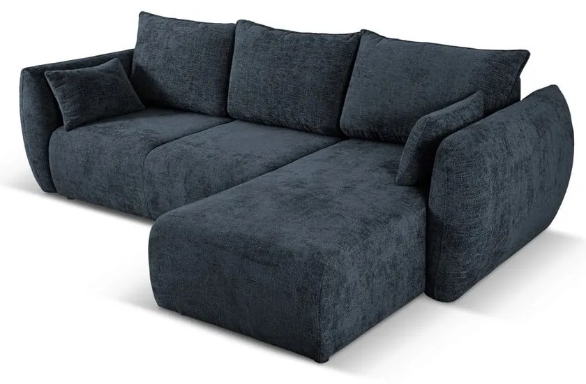 Divano angolare blu scuro (angolo destro) Matera - Cosmopolitan Design