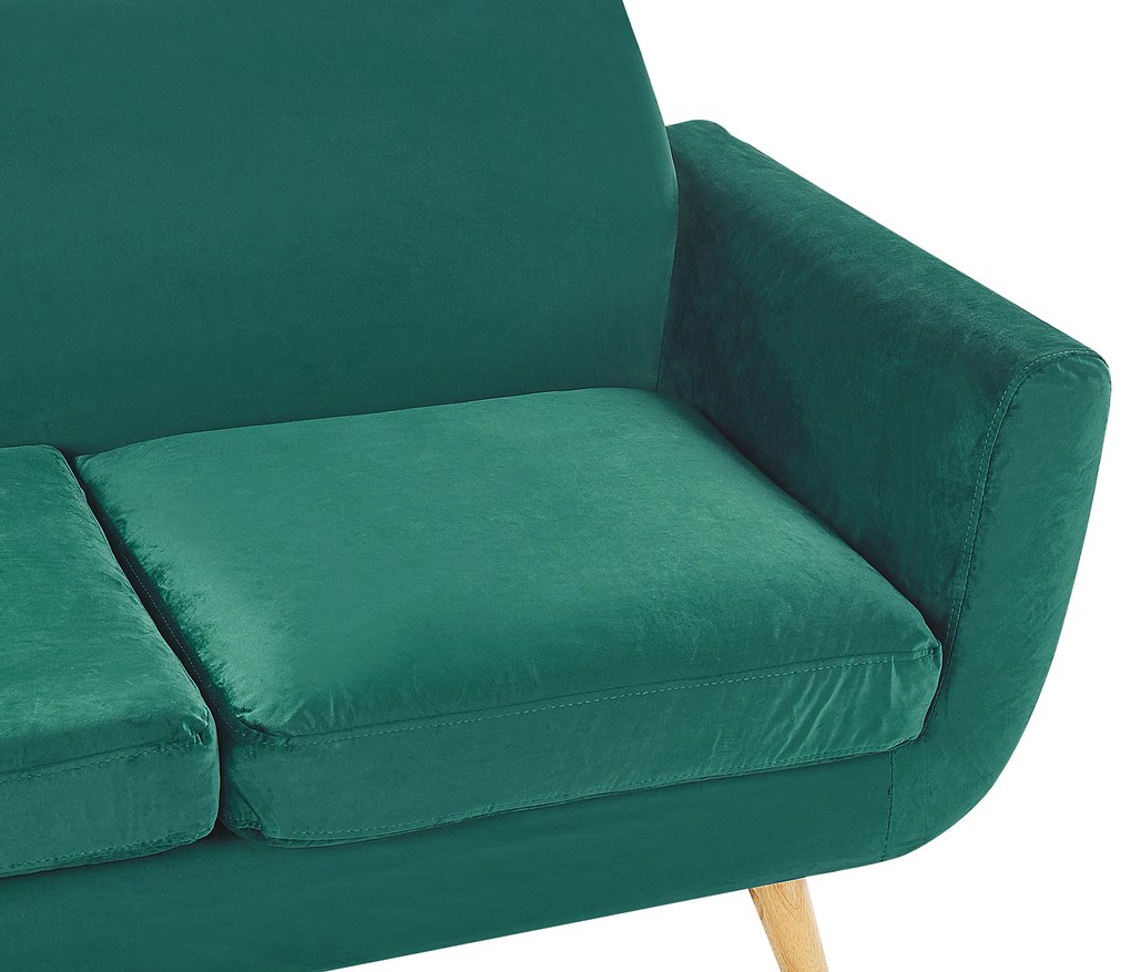 Copridivano 2 posti Verde Smeraldo BERNES Beliani