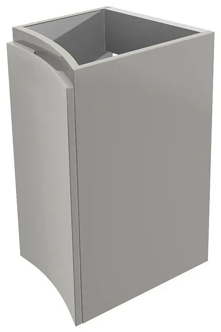 Base per mobile bagno Vague BADEN HAUS 1 cassetto 1 anta P 48 x L 34 x H 55 cm grigio