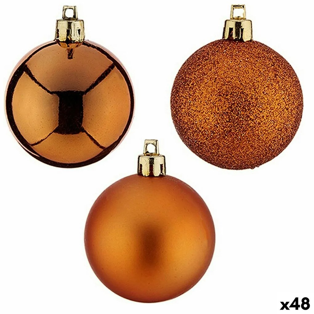 Set di palline di Natale Arancio 5 x 6 x 5 cm (48 Unità)