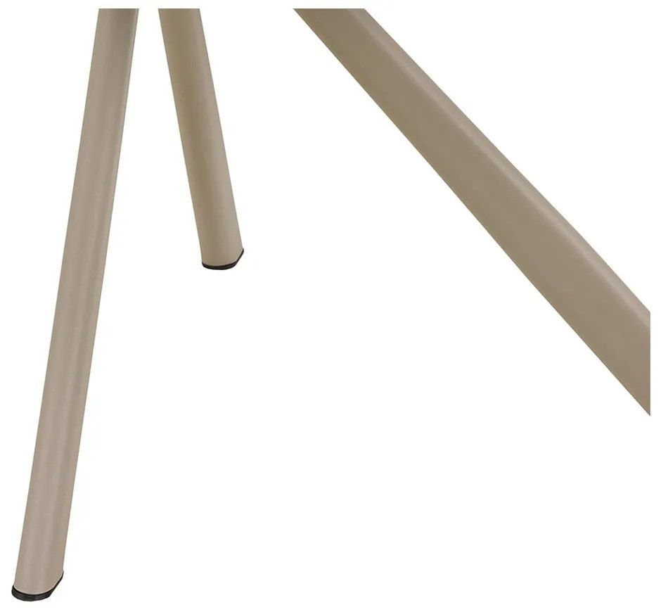 Sedia da pranzo beige in imbottito con braccioli Graham – Actona