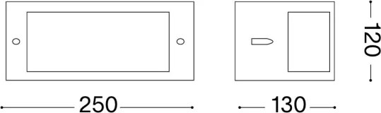 Ideal Lux - Applique da esterno REX 1xE27/60W/230V IP44 marrone