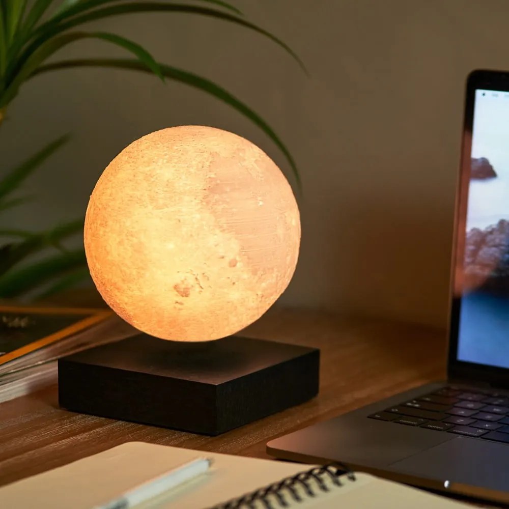 Decorazione luminosa nera con alimentazione a corrente ø 12 cm Moon – Gingko