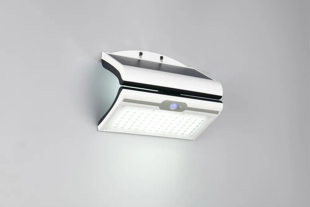 Illuminazione esterna LED con alimentazione a pannelli solari da parete (altezza totale 18,5 cm) Macapa – Reality