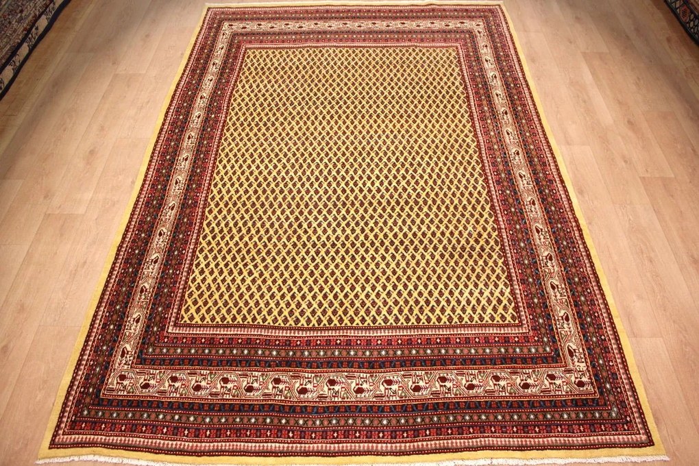 Sarouk Tappeto 220 x 330 (Iran) Annodato A Mano
