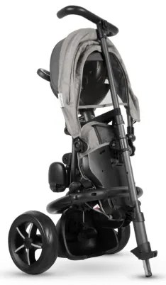 QPlay - Triciclo per bambini 3in1 RITO STAR grigio chiaro