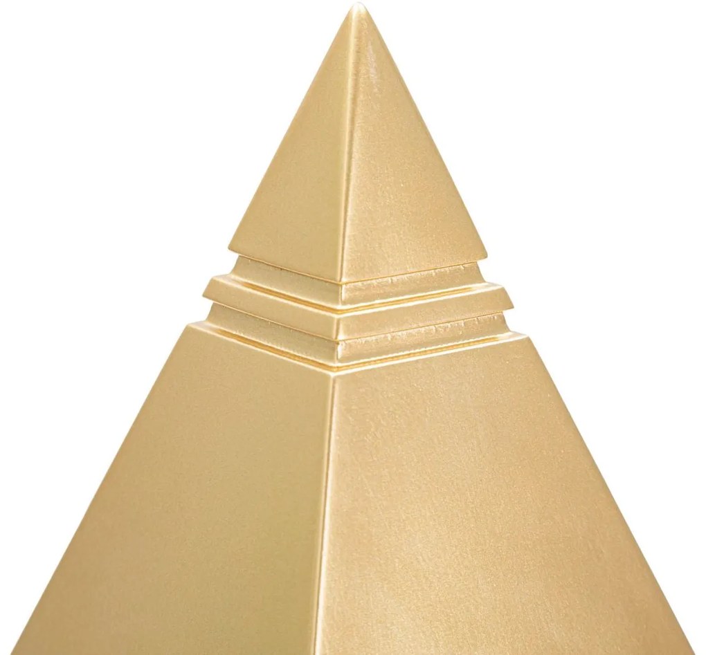 Piramide dorata elegante cm 11,5x11,5x15,5