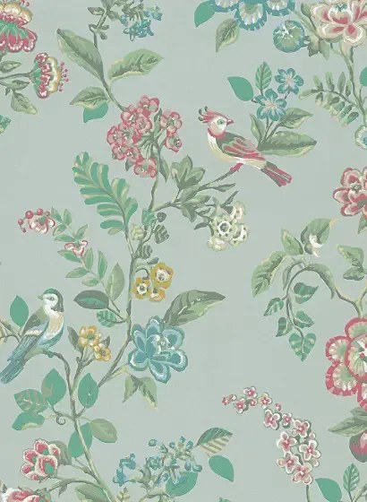 Eijffinger Carta da parati Botanical Print - Hellgrün