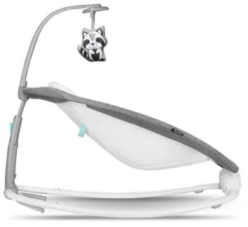 Lionelo - Dondolo vibrante per bambini con melodia PASCAL 2xAA grigio/turchese