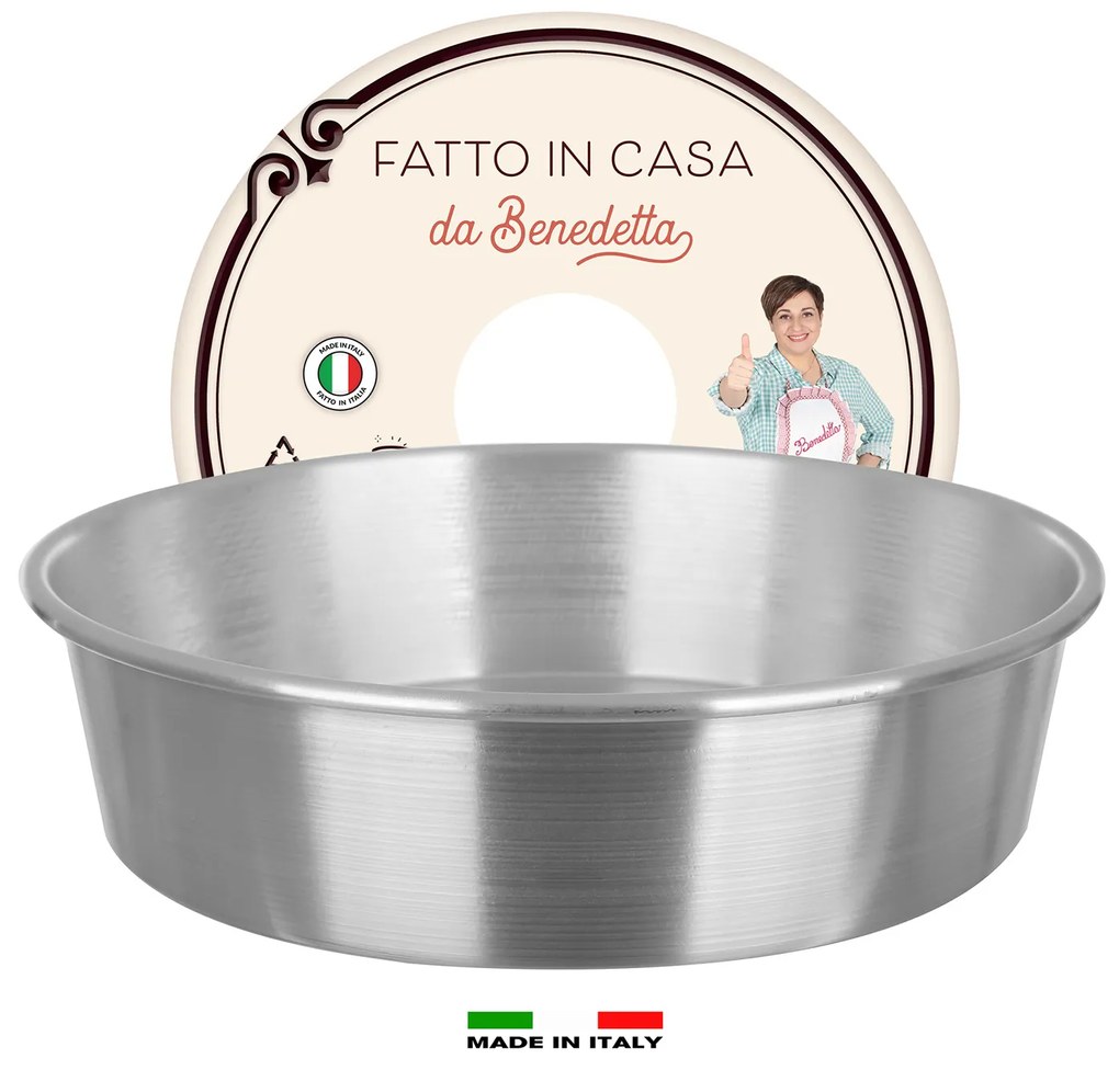 Tortiera alta 28 cm Fatto in casa da Benedetta alluminio