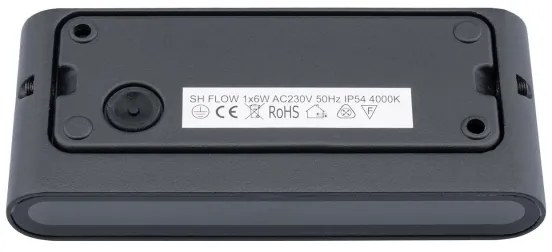 Applique a LED da esterno FLOW LED/6W/230V IP54 nero