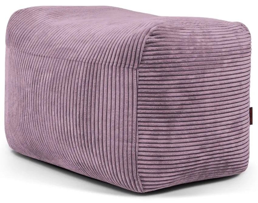Puof a sacco viola con rivestimento in velluto a coste Plus 70 Lounge – SLOWDOWN