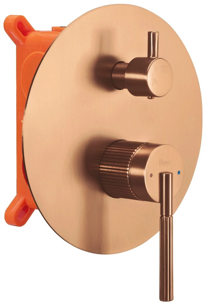 Set doccia da incasso Rea Argon Brush Copper  + BOX