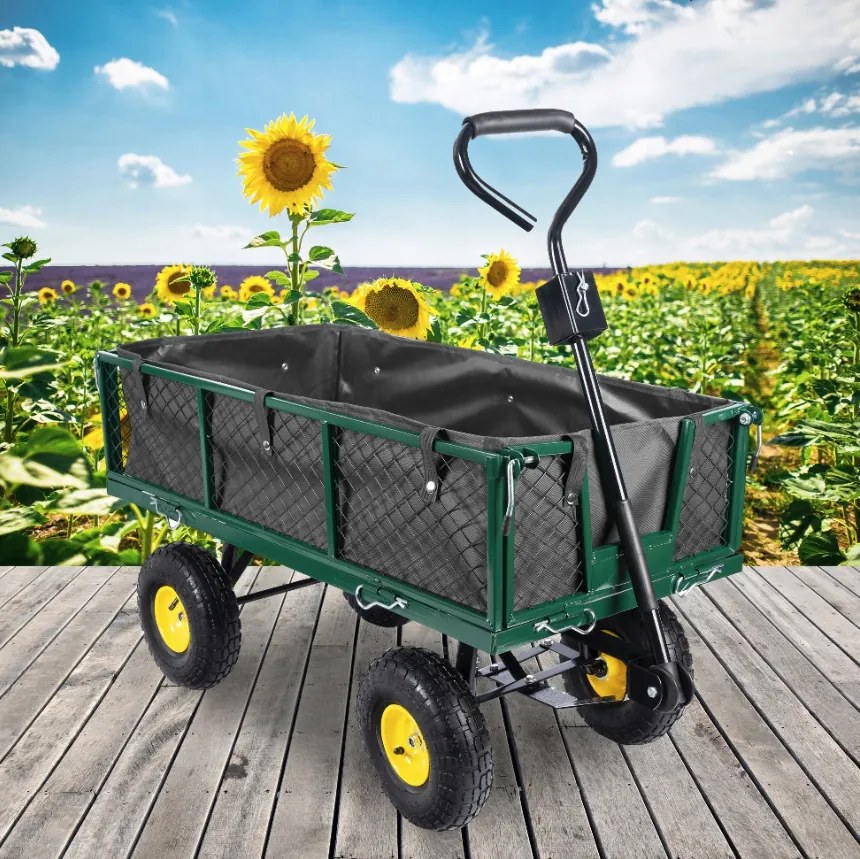 Carrello da giardino di qualità su ruote gonfiabili 3in1