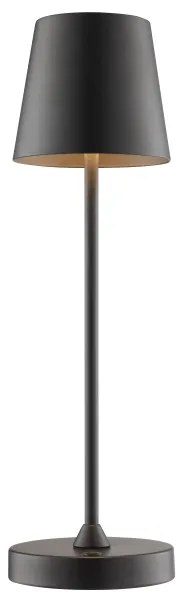 Brilliant - Lampada da tavolo touch ricaricabile e dimmerabile ELORA LED/2,5W/5V 2700K IP44 nera