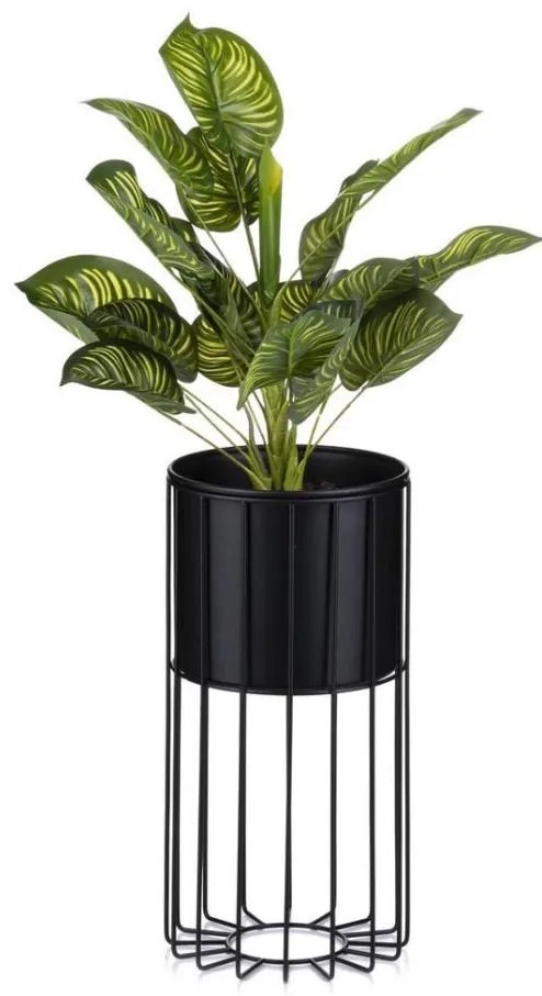 Vaso da fiori in metallo LOFT 42x20 cm nero