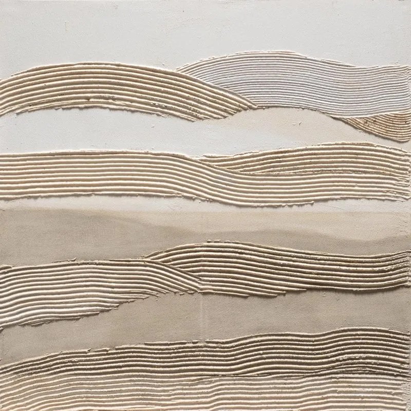 Dipinto su tela Astrattoo 18, marrone 100 x 100 cm