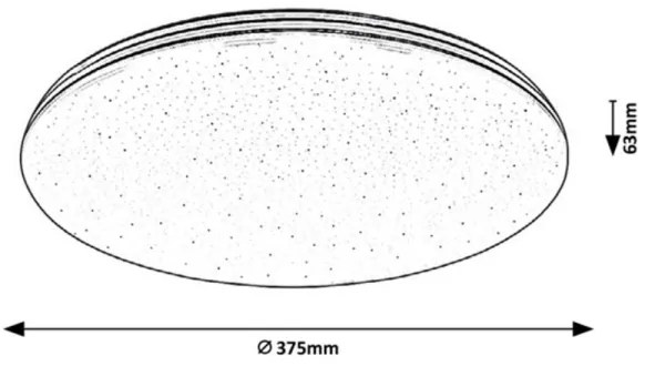 Rabalux - Plafoniera da bagno LED/30W/230V IP44