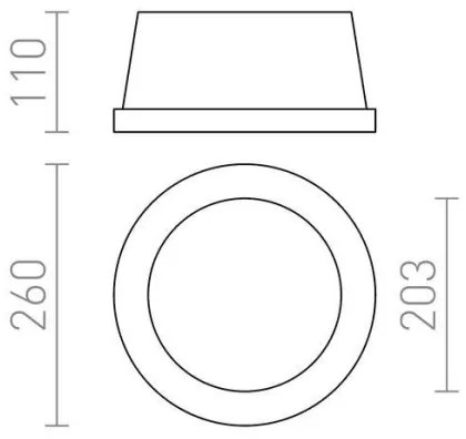 RED - Design Rendl - R10444 - Faretto da incasso MIA 2xE27/40W/230V