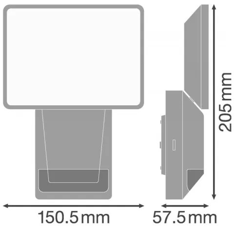 Ledvance - Riflettore da esterno a LED con sensore FLOOD LED/15W/230V IP55