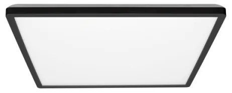 Plafoniera LED bagno NIVERA LED/18W/230V IP54 30x30 cm nero