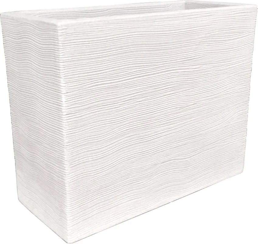 Fioriera SHABBY in polietilene bianco H 61 cm L 78 x P 35 cm