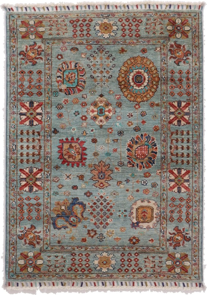 Samarkand Tappeto 120x90 (Afghanistan) Annodato A Mano
