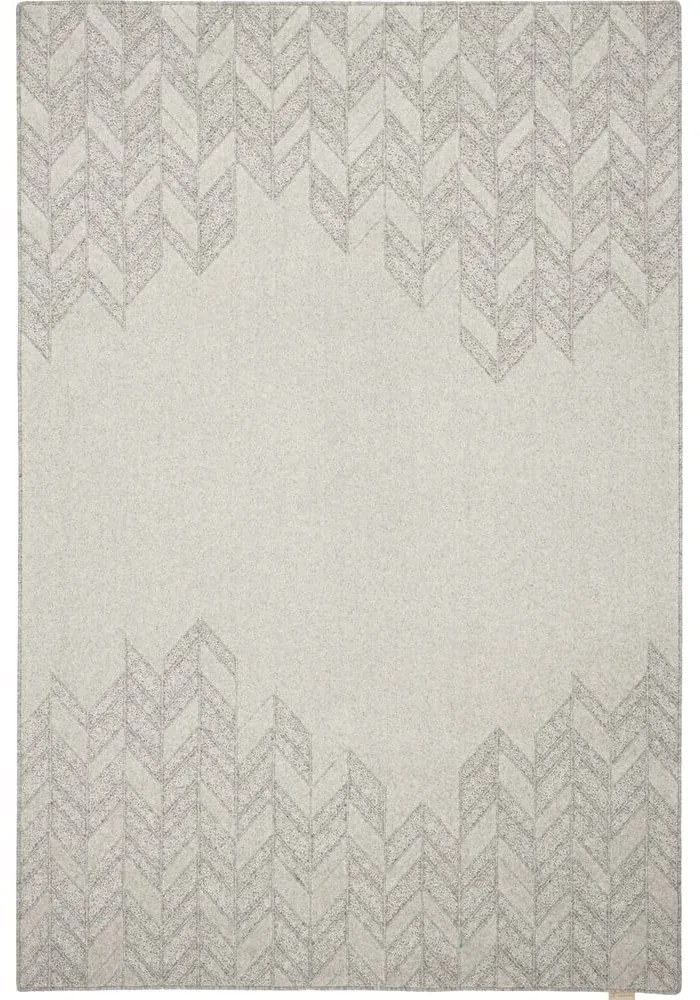 Tappeto in lana grigio chiaro 120x180 cm Credo - Agnella