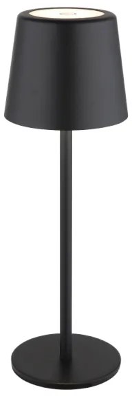 Globo 58482B-LED Lampada da tavolo ricaricabile da esterno dimmerabile VAN. 2W/5V 2200mAh IP44 nero
