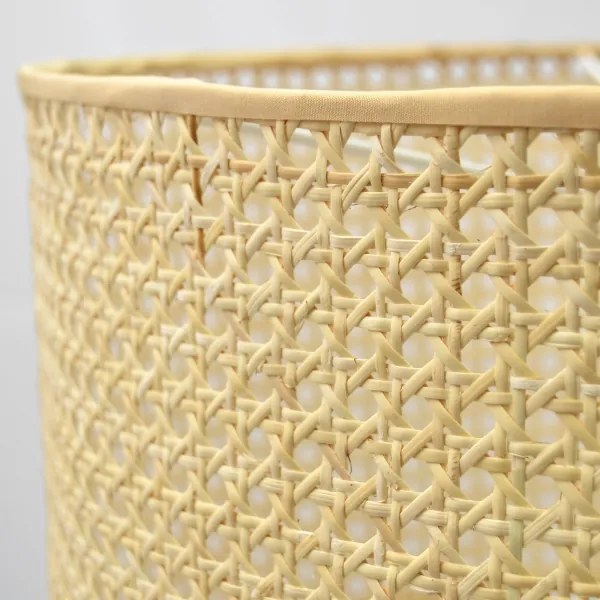 Lampadario a sospensione con filo ALBA 1xE27/15W/230V diametro 40 cm rattan/nero