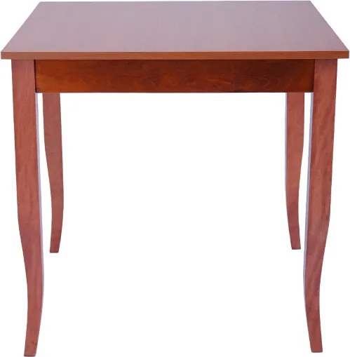 Tavolo fisso in legno con gamba a sciabola RISTORANTE misura 90x90 CILIEGIO