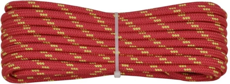 006006527 Treccia corit rossa, 10 mm - 10 mt, Corda intrecciata multiuso resistente ai raggi u.v. e all'abrasione, per attività all'aperto, giardino,
