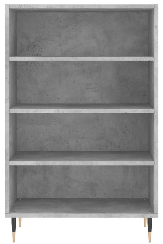 Credenza grigio cemento 57x35x90 cm in legno multistrato